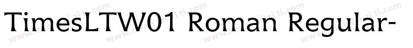 TimesLTW01 Roman Regular字体转换